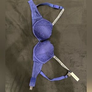 Victoria Secret Dark Royal Blue Push Up Bra
